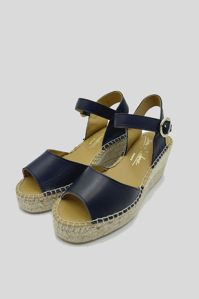 Espadrille compensée Brume – Marine