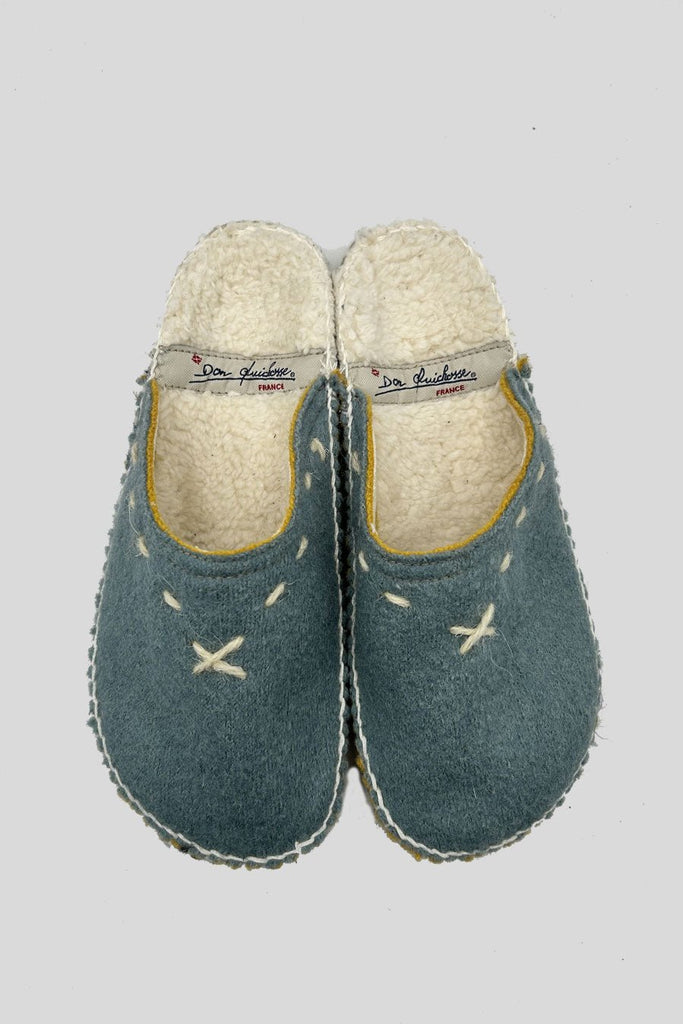 Chaussons d’hiver Margo en laine bouillie - Don quichosse
