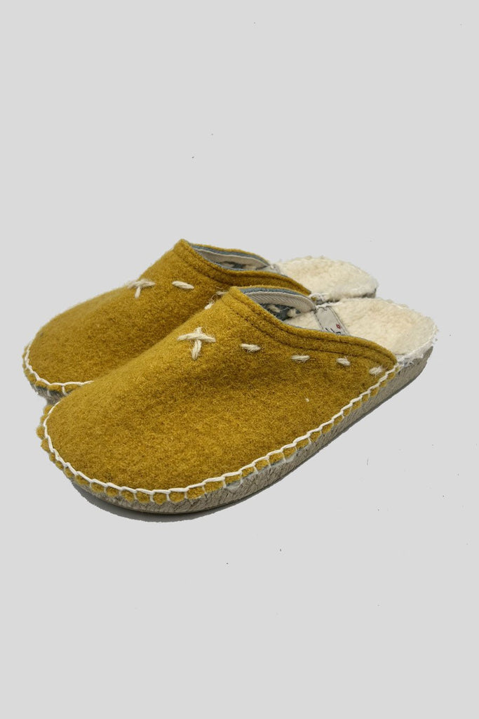 Chaussons d’hiver Margo en laine bouillie - Don quichosse