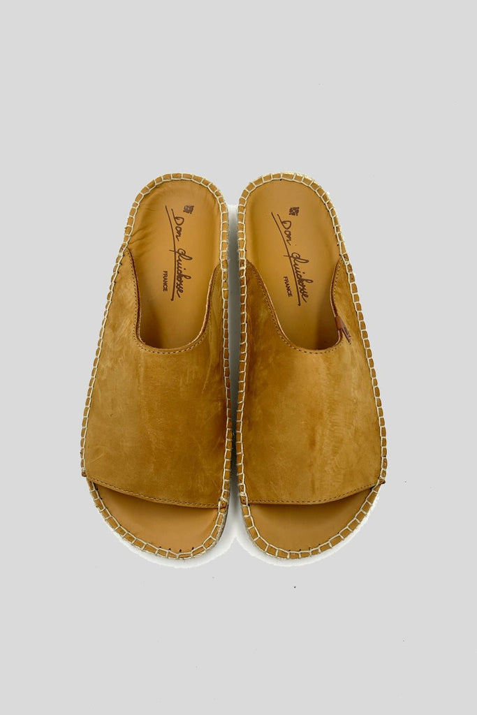 Espadrille mule Igor en cuir camel - Don quichosse