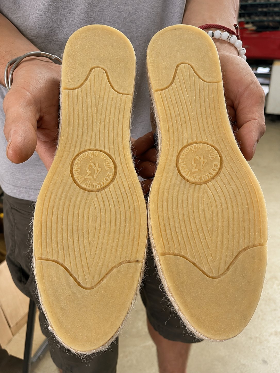 Semelle d’espadrille Donquichosse renforcée par du caoutchouc